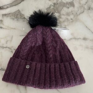 lululemon athletica Cable Knit Pom Beanie with